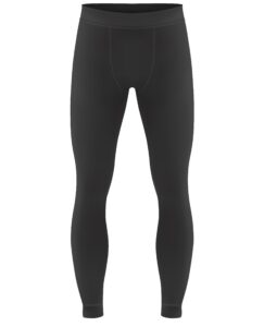 Black base layer bottoms as example of cold weather layering