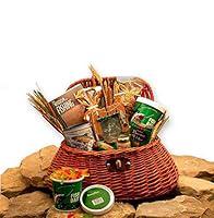 Fishermans gift basket. Styrofoam cooler, fishing poles, tackles and  snacks. What more can you ask for…