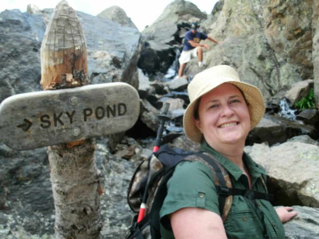 Timberline Falls on Sky Pond Trail