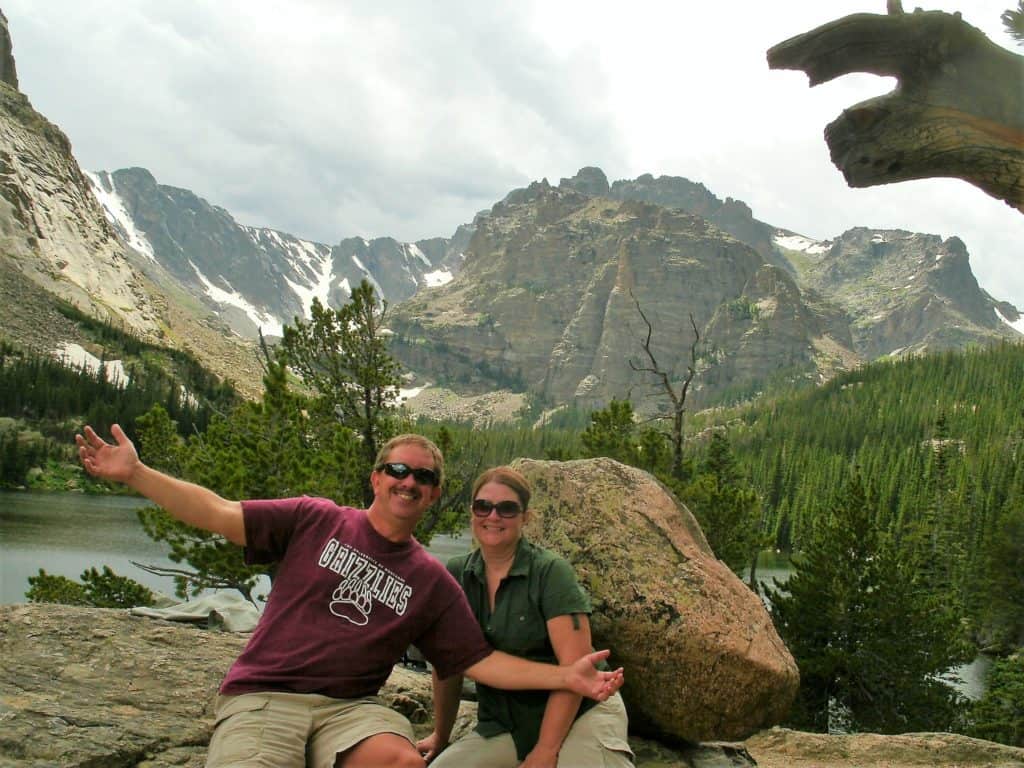 Taking a break at The Loch in RMNP