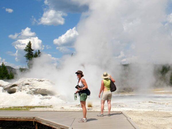 Old Faithful Boardwalk Yellowstone NP