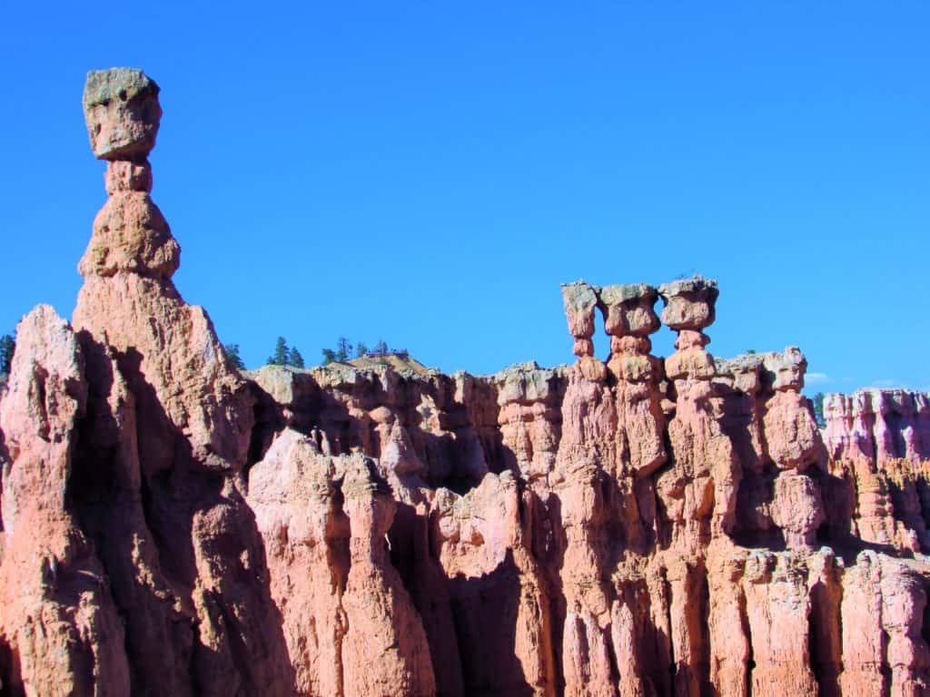 Thors Hammer off Bryce Canyon Sunset Point while hiking Bryce Canyon Rim Trail #walkingtheparks #BryceCanyon #hiking