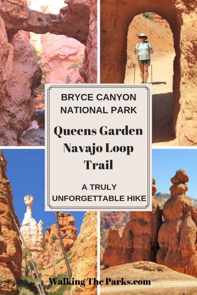 Queens Garden Navajo Loop Trail in Bryce Canyon National Park #WalkingTheParks