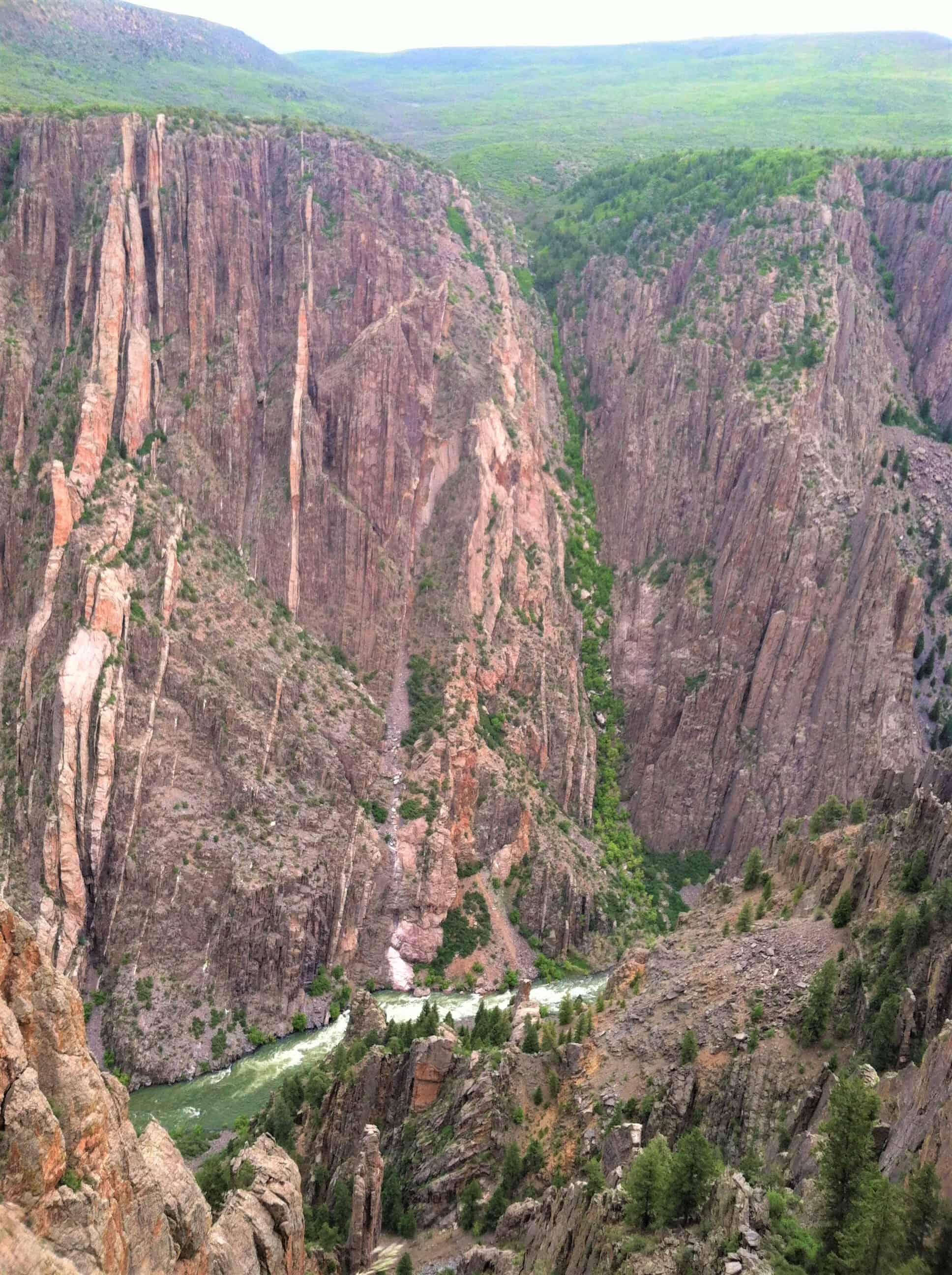 Looking into the Canyon at Black Canyon of the Gunnison National Park