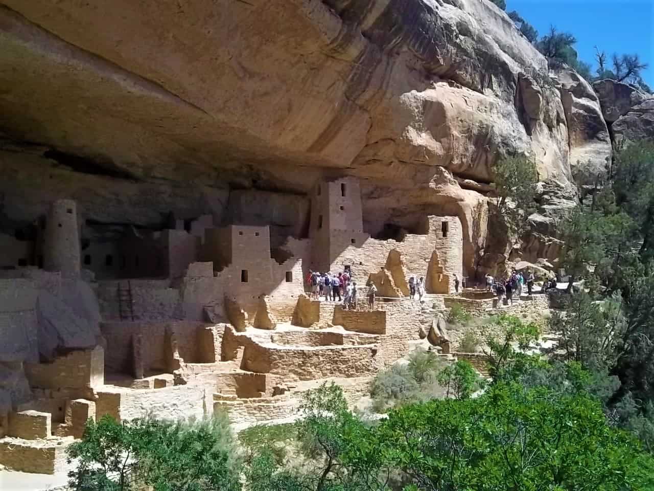 Ruins in Mesa Verde National Park, the 2nd stop on a colorado national Park road trip
