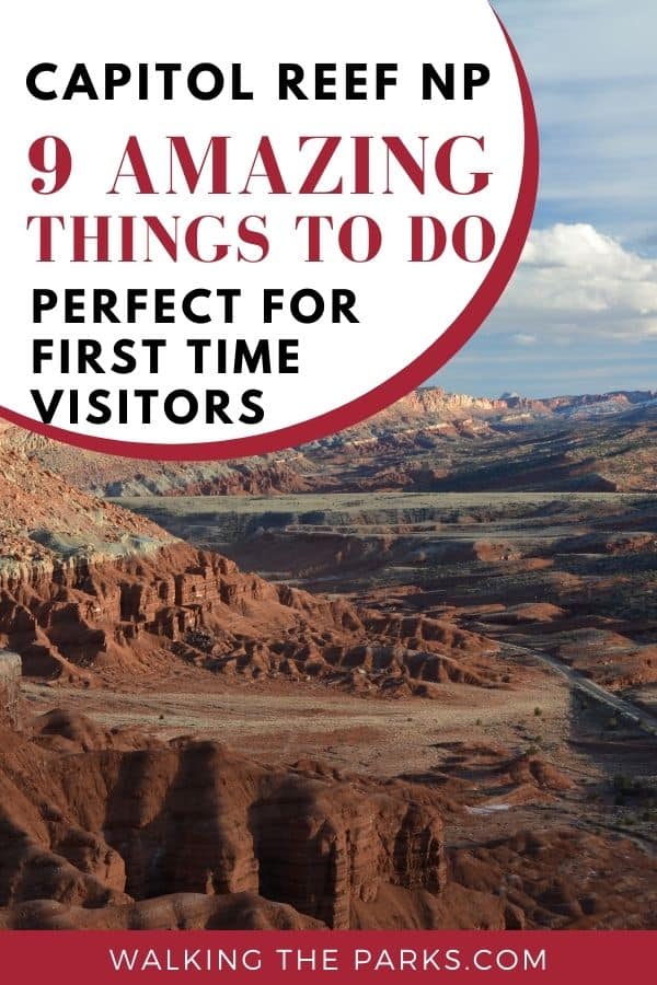 Here's a list of 9 amazing things to do in Capitol Reef National Park. #CapitolReef #WalkingTheParks