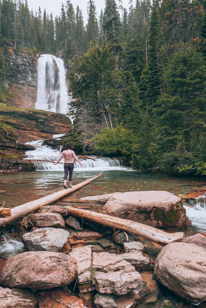 Glacier National Park Virginia Falls Hike #WalkingTheParks #GlacierHikes