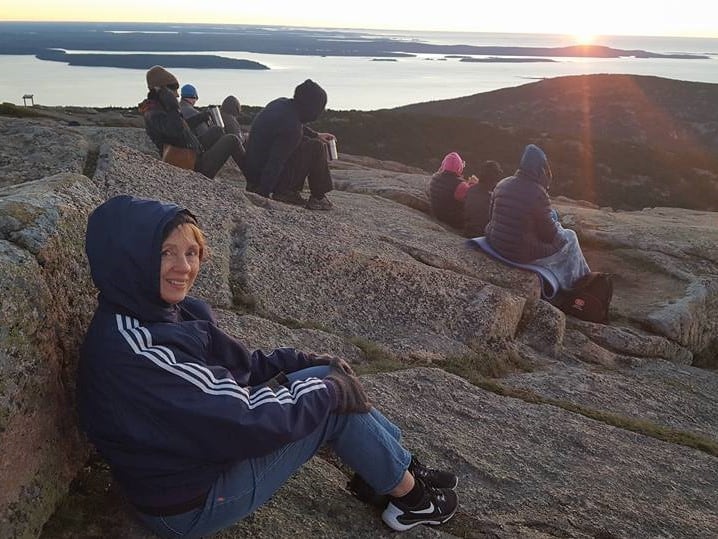 Sunrise on Cadillac Mountain in Acadia National Park