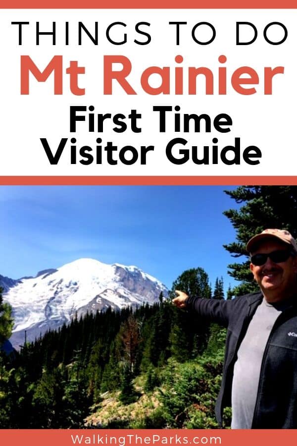 Creating your list of Things To Do in Mt Rainier National Park? Here's a great list of what you should see and do when visiting Mt Rainier. #WalkingTheParks #MtRainierThingsToDo