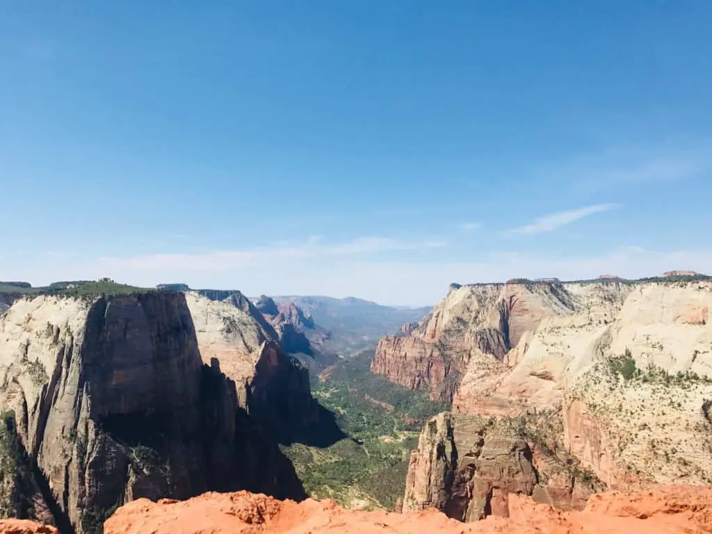 View of Zion Observation Point Trail