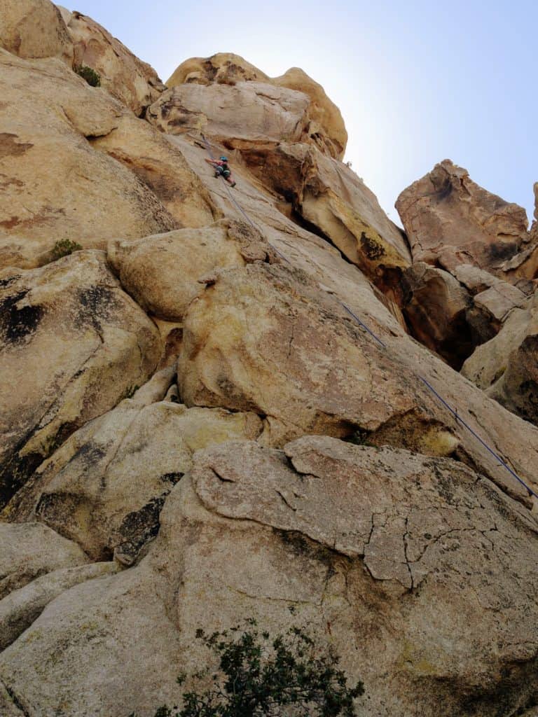 joshua tree rock climbing demonstration