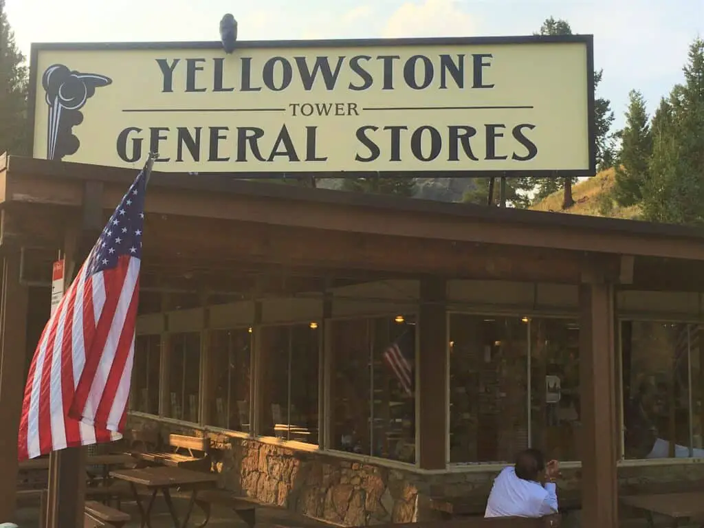 Exterior of Tower General Store, a campground store in Yellowstone National Park