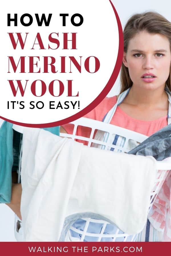 How to Wash Merino Wool Clothes after a busy day on the trails. Here's your guide to keeping it simple! #WalkingTheParks #MerinoWoolCare