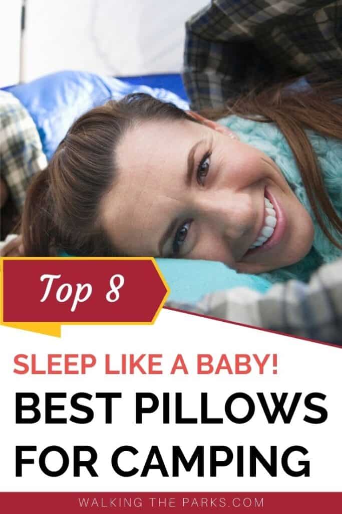 Guide to the best pillows for camping that you need in your camping gear. #Walkingtheparks