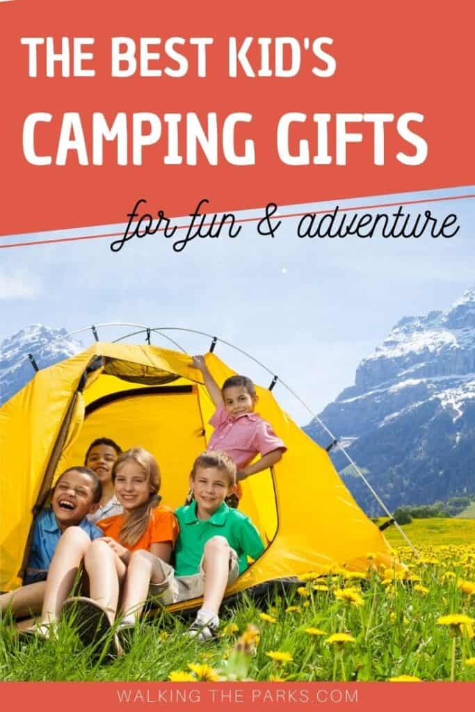 Kids Camping Gifts are perfect for your child who loves nature! Here's over 40 ideas to help you with your present selection. #WalkingTheParks