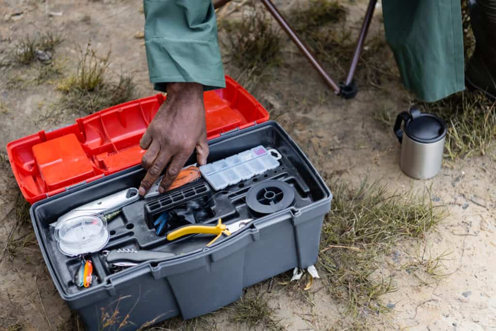 Tacklebox full of gifts for fishermen