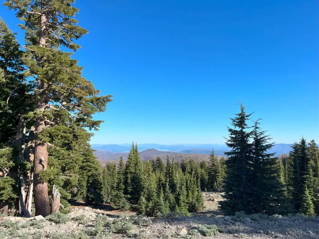 Distant view from Lassen's scenic drive