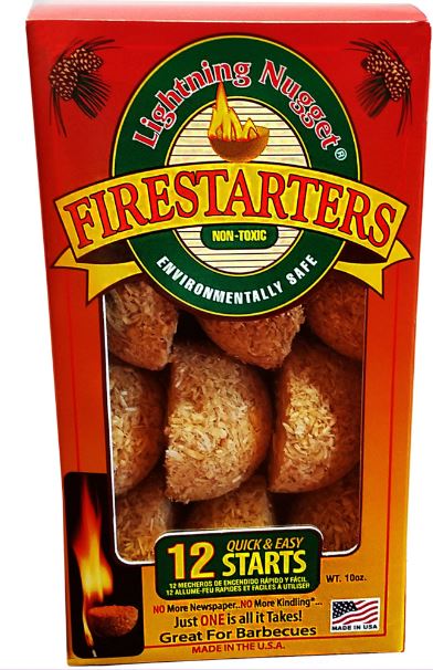 red box of firestarters